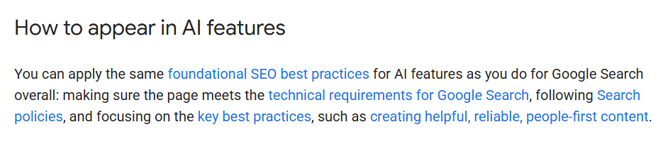 Quote from Google Search Central